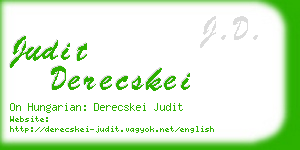 judit derecskei business card